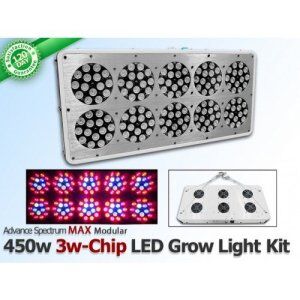 450 Watt Advanced Spectrum MAX 3w-Chip Modular LED Grow Light Panel